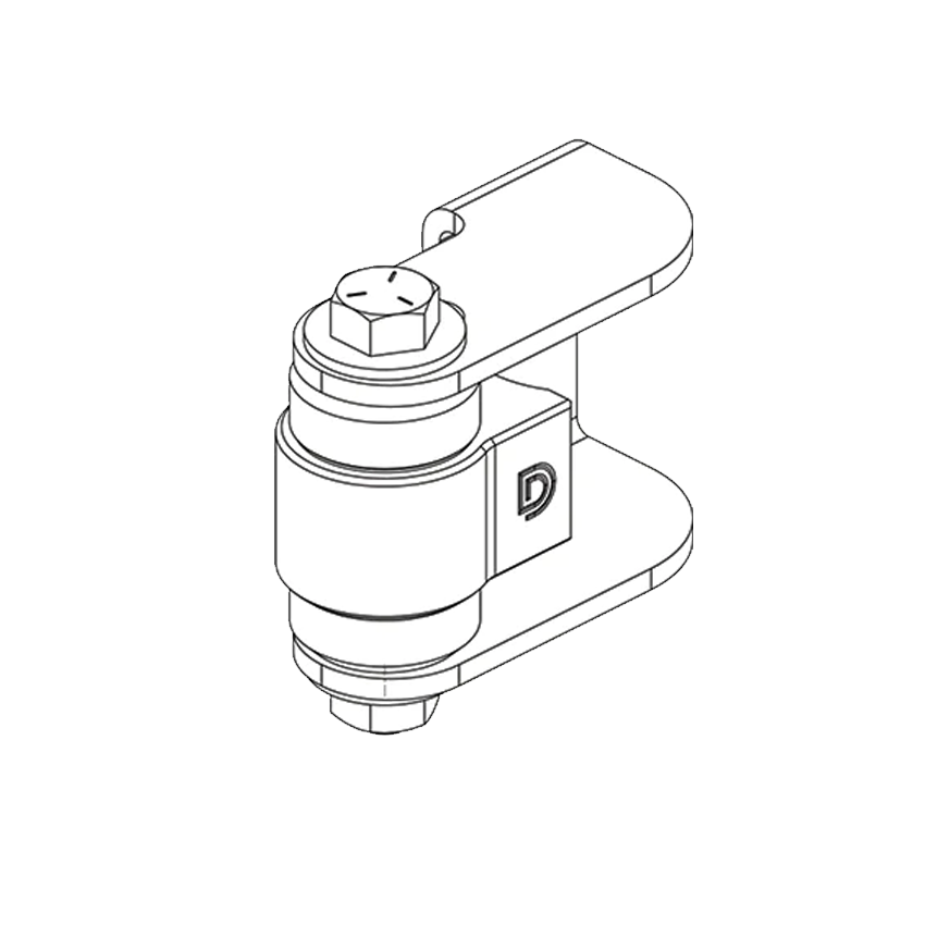 DD TECH SHUTIT BADASS FACE MOUNTING WELD-ON HINGE