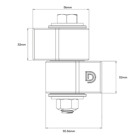 DD TECH SHUTIT BADASS UPHILL/RISING STRAP WELD-ON HINGE SET