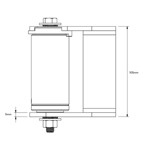 DD TECH SHUTIT BADASS SELF-CLOSING FACE MNT WELD-ON HINGE SET