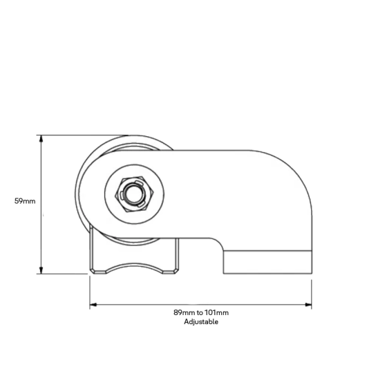 DD TECH SHUTIT BADASS SELF-CLOSING FACE MNT WELD-ON HINGE SET