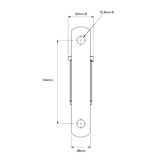 DD TECH SHUTIT BADASS SELF-CLOSING CTR MOUNT BOLT-ON HINGE