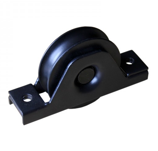 80mm Black Internal Bracket Sliding Gate Wheel for 16mm U Groove Tracks