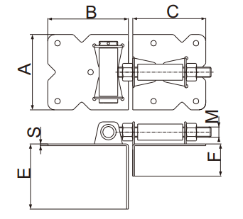 Self Closing Gate Hinge for Lightweight Gates