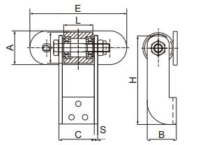 Screw-on Gate Hinge for folding gates