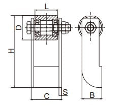 Weld-on Gate Hinge for folding gates