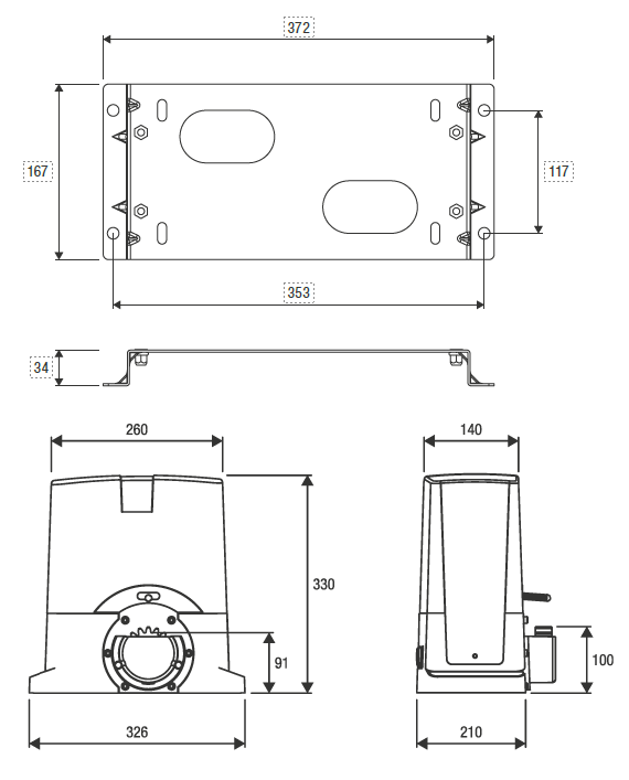 BULL5M Dimensions