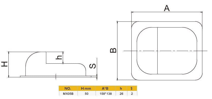 Swing Gate Galvanized Steel Driveway Bolt-on Ground Stopper