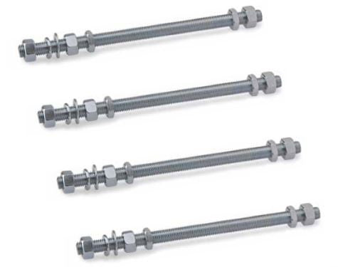 Set Of 6 Threaded Rods For Fixing Support Cantilever Gate Carriages XL